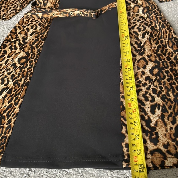 NWOT Dress BAGO, leopard print/ black.  European size 40 ( American size S) - Picture 7 of 7